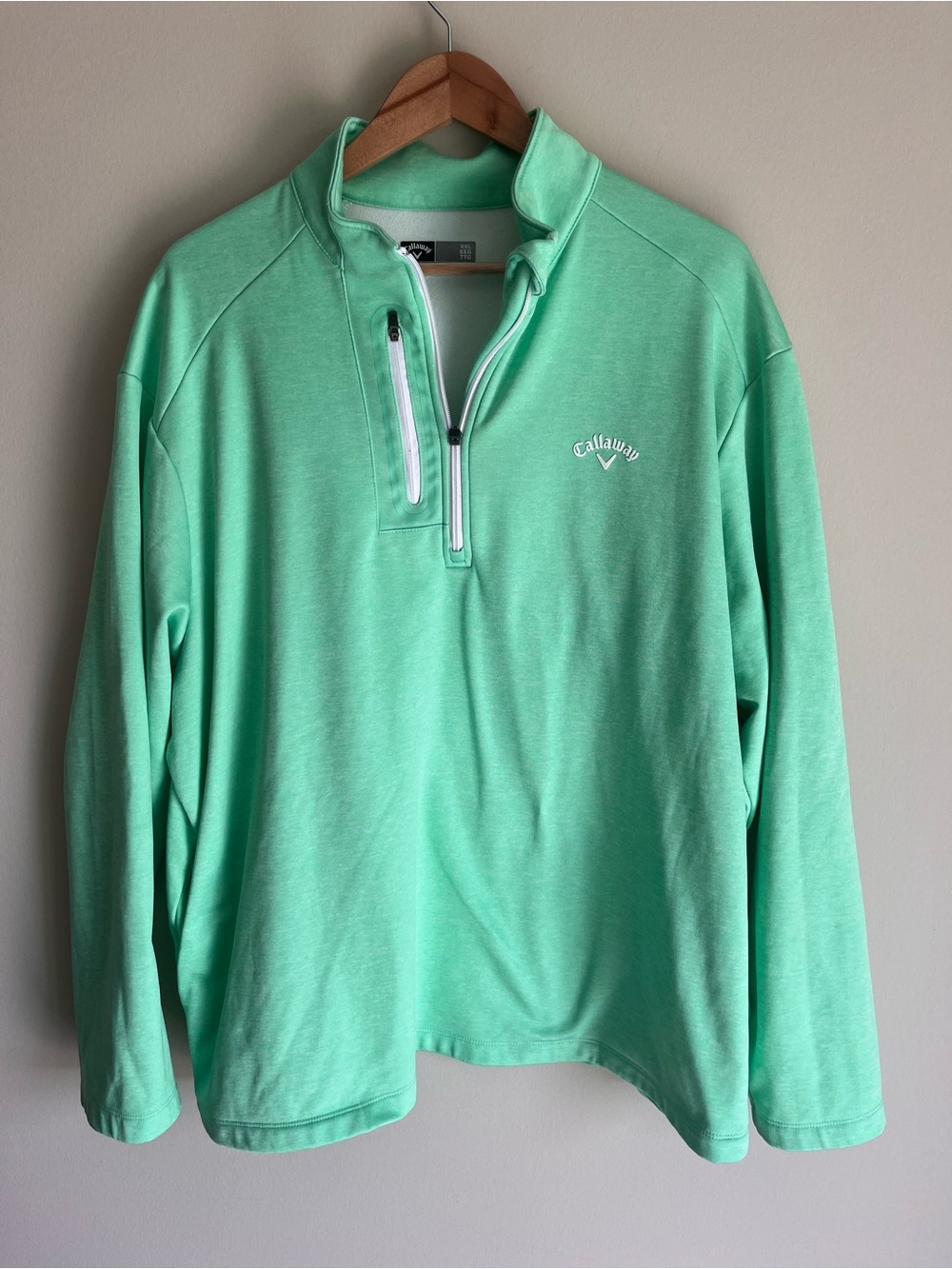 Callaway Men's Pullover Golf Jacket 1/4 Zip with Front Pockets Size XXL